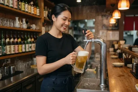 Hand Cash Izakaya Staff Part Time Job at Namba Station なんば駅 in Osaka 1,400円