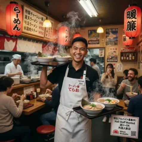 Udon/Soba Hall & Kitchen Staff Part Time Job at Shirasagi Station 白鷺駅 in Osaka 1,250円