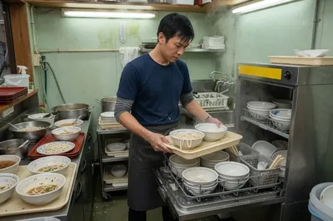 Dishwashing Staff Part Time Job at Takebashi Station 竹橋駅 in Tokyo 1,230円